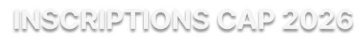 Inscription CAP 2026